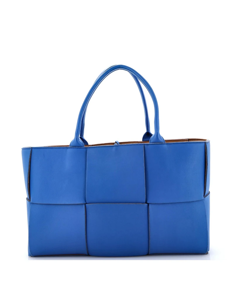 Pre-Owned Bottega Veneta Medium Arco Tote Maxi Intrecciato Leather