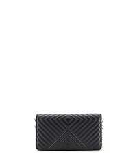 Pre-Owned Prada Small Wallet on Chain Diagramme Quilted Leather
