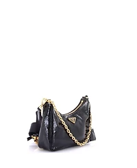 Pre-Owned Prada Small Re-Edition 2005 Shoulder Bag Patent
