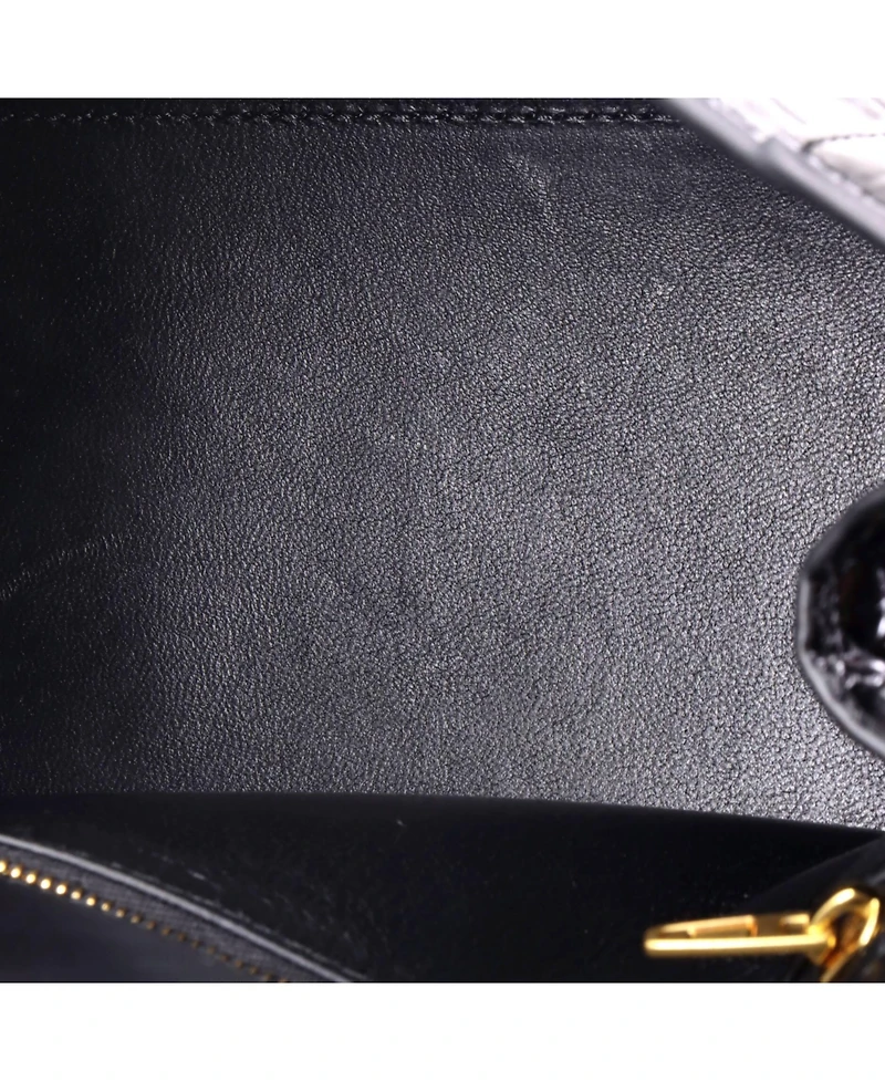 Pre-Owned Balenciaga Hourglass Top Handle Bag Embossed Leather
