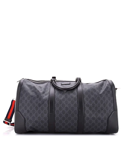 Pre-Owned Gucci Large Convertible Duffle Bag Gg Coated Canvas