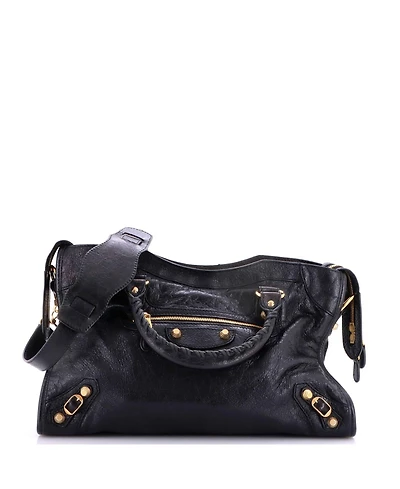 Pre-Owned Balenciaga Medium City Giant Studs Bag Leather