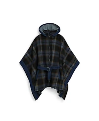 Desigual Women's Plaid denim poncho