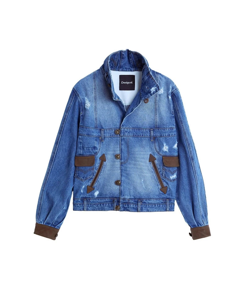 Desigual Men's Embroidered denim jacket