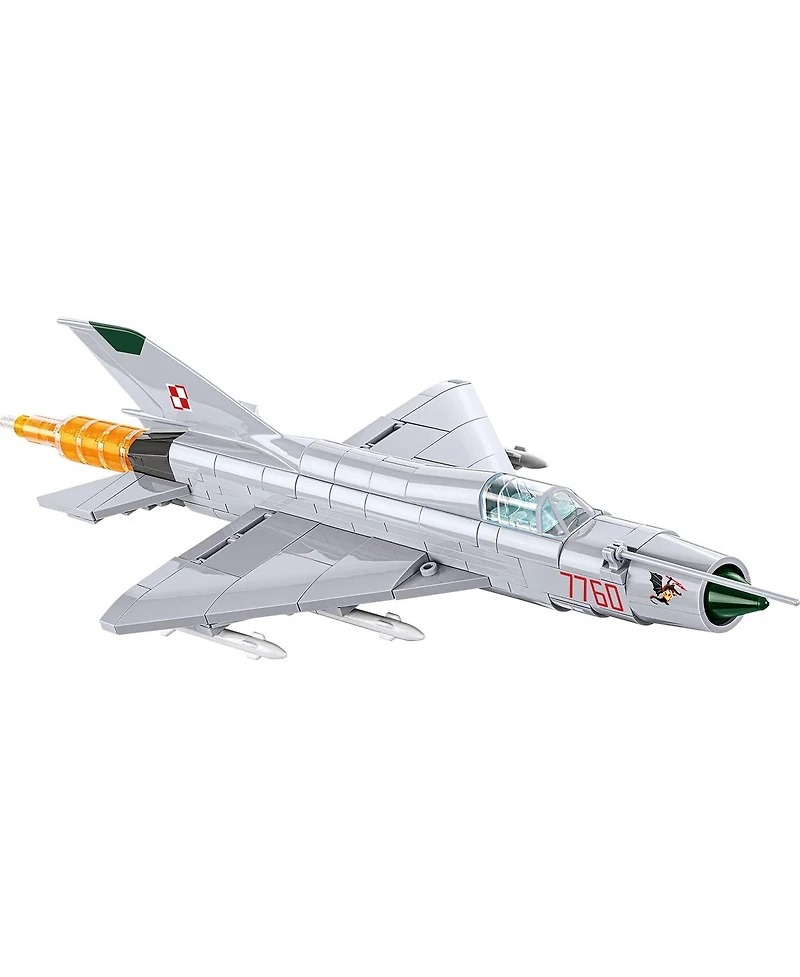 Cobi Armed Forces MiG-21 Mf Polish and Soviet Markings 381-Piece Building Set, Ages 8+