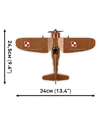 Cobi Historical Collection Wwii Pzl P.11c 320-Piece Building Set, Ages 7+
