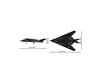 Cobi Armed Forces F-117 Nighthawk Aircraft 795-Piece Building Set, Ages 9+