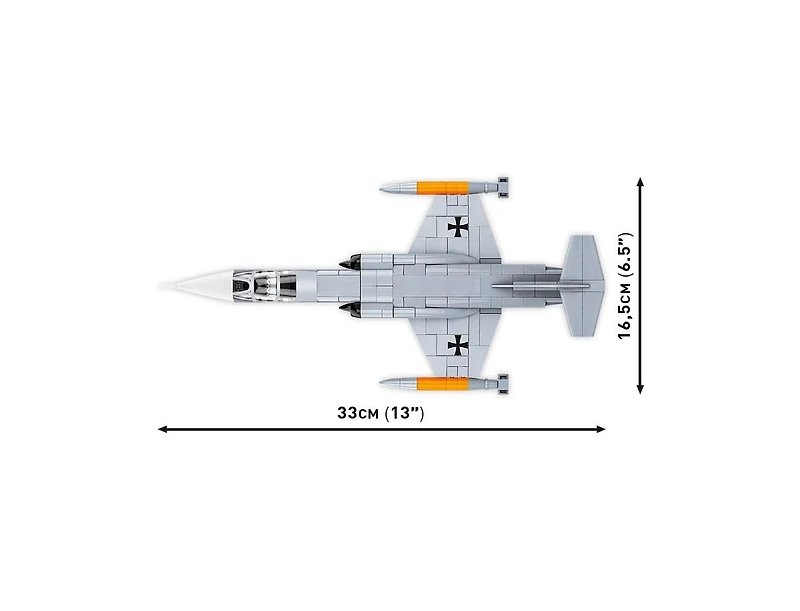 Cobi Armed Forces Lockheed F-104 Starfighter 428-Piece Building Set, Retractable Landing Gear, Ages 8+