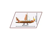 Cobi Historical Collection Imperium Romanum 1810-Piece Roman Warship Building Set, Ages 9+