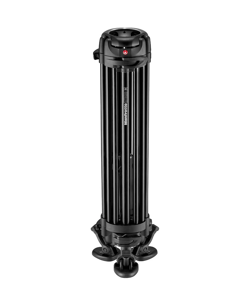 Manfrotto 3-Section Aluminum Twin Leg Video Tripod with Mid-Level Spreader