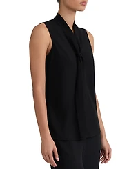 Kasper Women's Sleeveless Tie-Neck Top, Regular & Petite