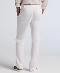Perry Ellis Men's Regular-Fit 100% Linen Drawstring Pants