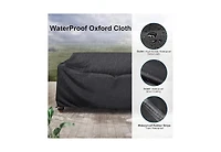 Cushry Heavy Duty Patio Sofa Cover Waterproof, Mrrihand 2-Seater Outdoor Sofa