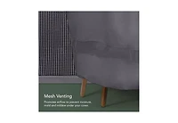 Cushry Outdoor Patio Sofa Cover – Water-Resistant 300D Polyester, Double-Stitched Seams, Elastic Hem