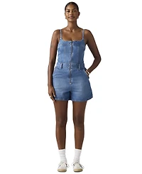 Levi's Women's Jadine Square Neck Front-Zip Cotton Romper
