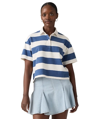 Levi's Women's Short-Sleeve Striped Polo-Shirt