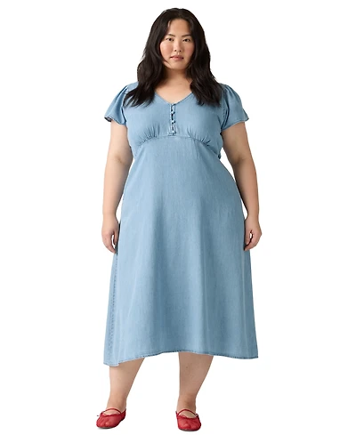 Levi's Plus Lilith Short-Sleeve Midi Dress
