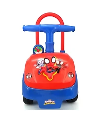 Kiddieland Spidey Foldable-Handle Interactive-Dashboard Ride-On, Ages 1+