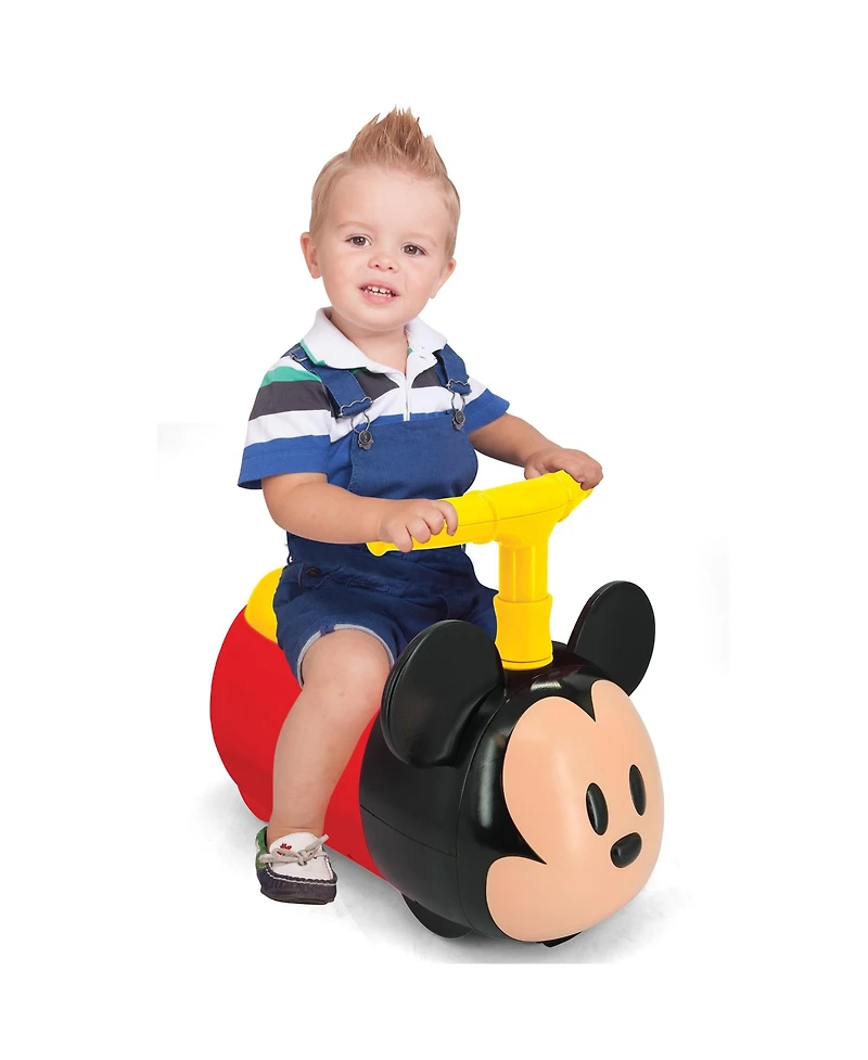 Kiddieland Zoom Zoom Ride-On: Mickey with Interactive Lights & Sounds, Ages 12-24 Months