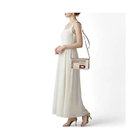 Pre-Owned Fendi Women's Logo Suede and Plexiglass Clutch Bag