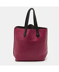 Pre-Owned Fendi All In Two-Tone Leather Shopping Tote