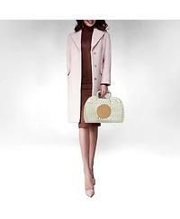 Pre-Owned Fendi Women's Ff Logo Stamp Pvc Basket Bag