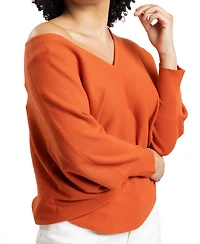 Caldwell Collection Women's Jennifer V-Neck Dolman Sleeve Sweater