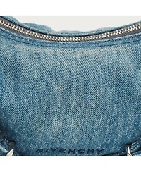 Pre-Owned Givenchy Women's Moyou Mini Denim Hobo Shoulder Bag