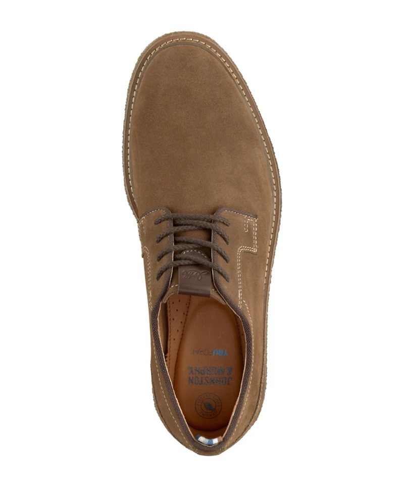 Johnston & Murphy Men's Clint Plain Toe Suede Lace-Up Shoes
