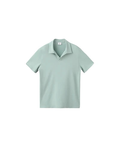 Mango Men's Slim-Fit Cotton-Blend Pique Polo Shirt