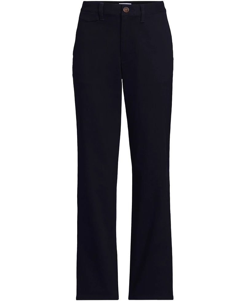Lands' End Women's Knockabout Chino High Rise Straight Leg Pants