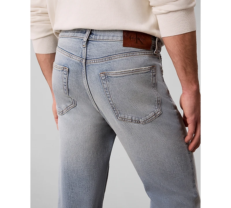 Calvin Klein Men's Straight-Fit Stretch Denim Jeans