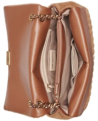 Karl Lagerfeld Paris Lafayette Leather Large Shoulder Handbag
