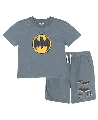 Justice League Boy's (5-16) 2-Piece T-Shirt and Shorts Set