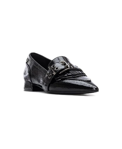 Xti Women's Leather Pointed Toe Carmela Collection Loafers