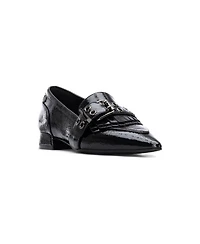 Xti Women's Leather Pointed Toe Carmela Collection Loafers