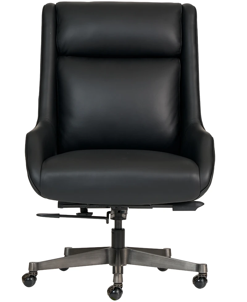 Top Grain Leather Swivel Executive Office Chair with Casters