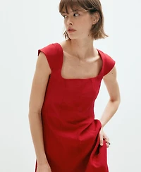 Mango Women's Bow Back A-Line Dress