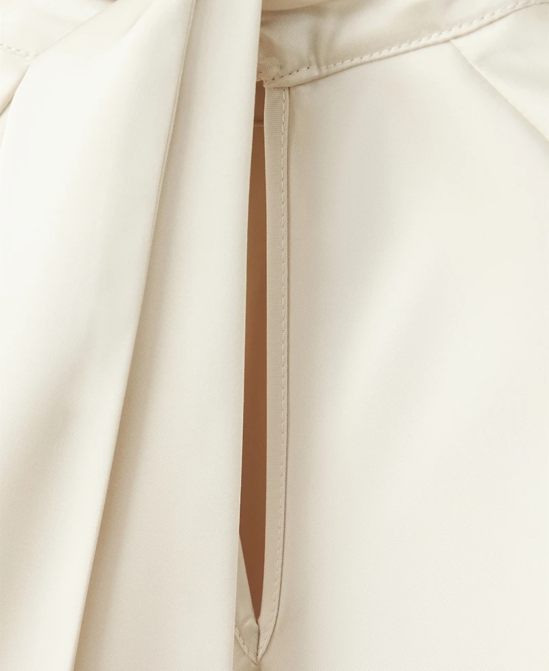Mango Women's Bow Satin Dress
