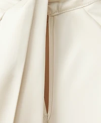 Mango Women's Bow Satin Dress