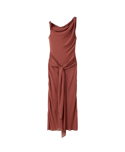 Mango Women's Tie Detail Draped Dress