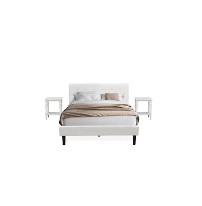 East West Furniture NL19Q-2BF14 3 Piece Bedroom Set