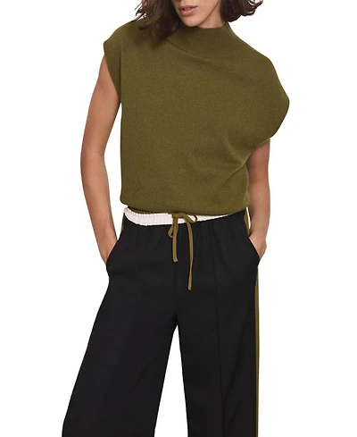 Mint Velvet Women's Mock-Neck Wool-Blend Sleeveless Vest