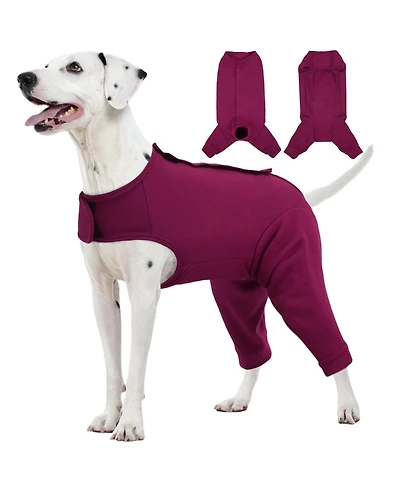 Rear Leg Recovery Onesie Surgical Suit for Dogs, Post-Surgery Wound Protection and Licking Prevention