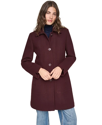 Andrew Marc Women's Emmeline Wool-Blend Belted Slim Coat