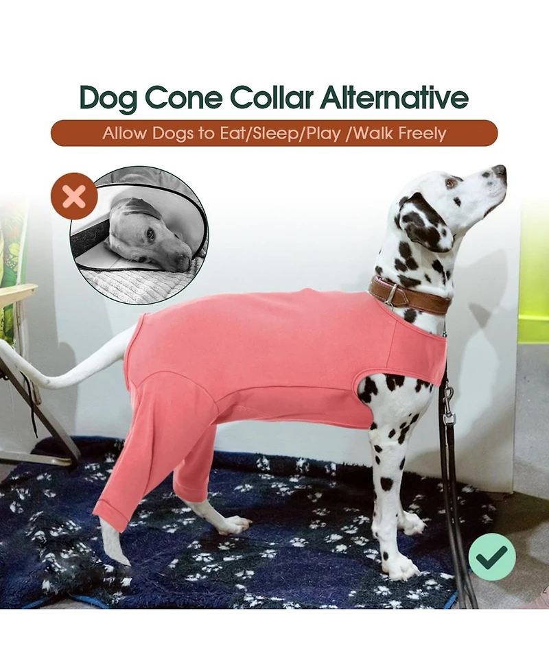 Rear Leg Recovery Onesie Surgical Suit for Dogs, Post-Surgery Wound Protection and Licking Prevention
