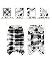 Cotton-Spandex Surgical Recovery Suit for Dogs, E-Collar Alternative Protective Onesie