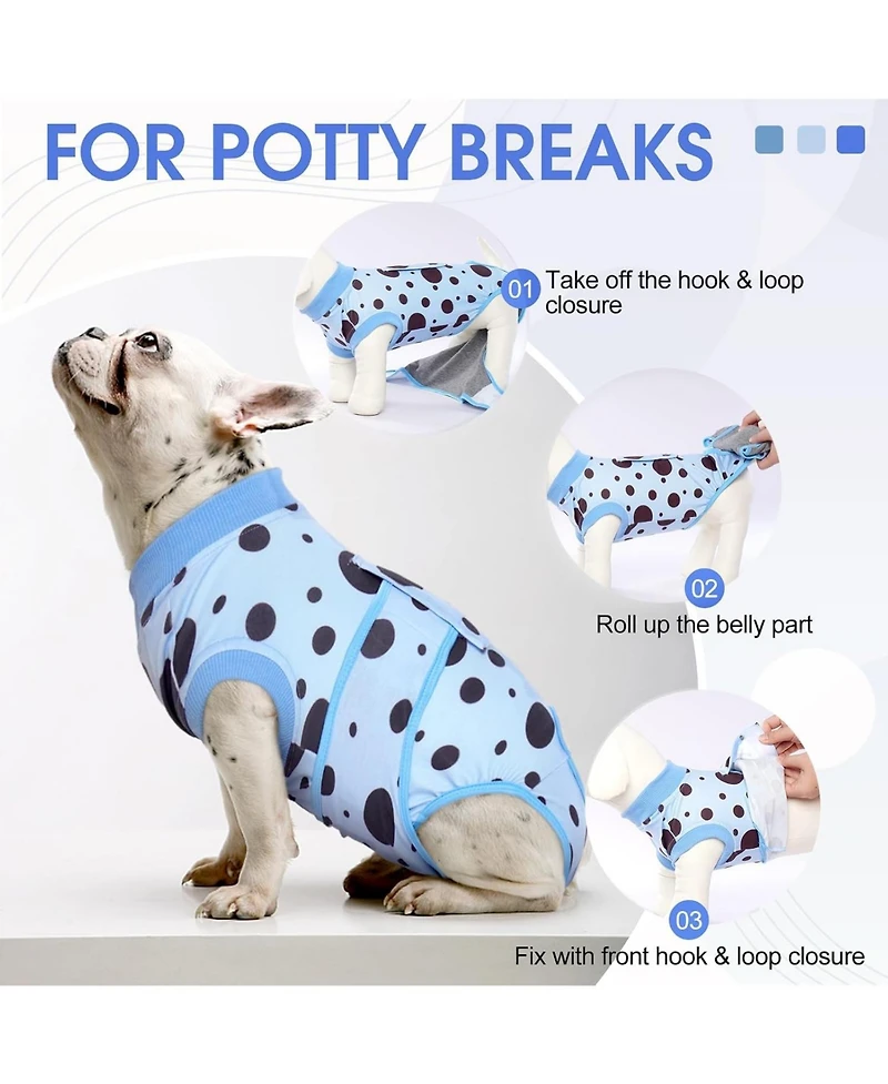 Soft Stretch Recovery Suit for Dogs, Post-Op and Surgical Protective Bodysuit, E-Collar Alternative