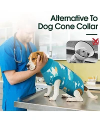 Breathable Stretch-Knit Post-Surgery Recovery Onesie for Dogs