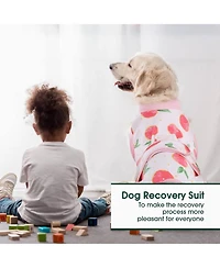 Soft Breathable Recovery Suit for Dogs and Cats, Post-Surgery Onesie with Cone-Free Wound Protection